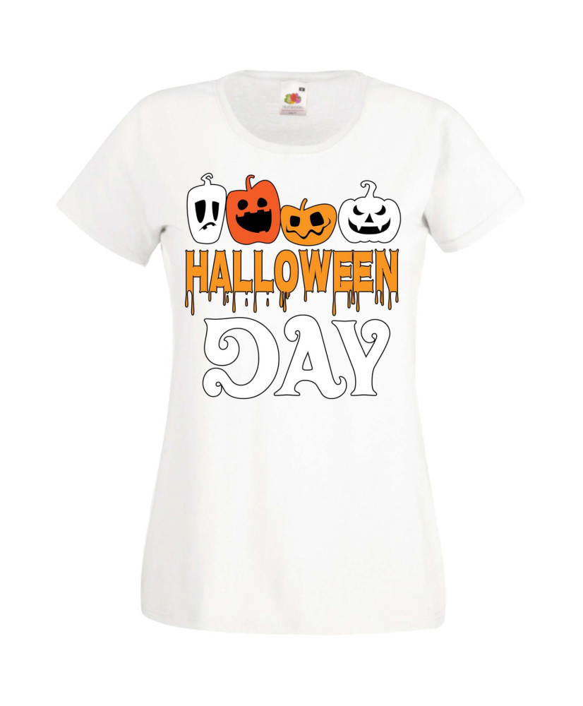 Дамска Тениска Хелоуин Вси Светии Halloween Halloween, October, Pumpkin, Spooky, Witch, Ghost, Candy, Trick Or Treat, Disguise, 