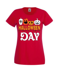 Дамска Тениска Хелоуин Вси Светии Halloween Halloween, October, Pumpkin, Spooky, Witch, Ghost, Candy, Trick Or Treat, Disguise, 