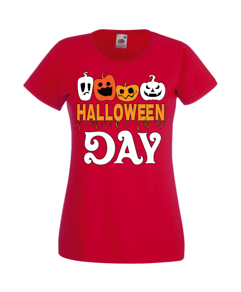 Дамска Тениска Хелоуин Вси Светии Halloween Halloween, October, Pumpkin, Spooky, Witch, Ghost, Candy, Trick Or Treat, Disguise, 