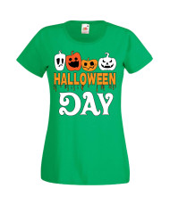 Дамска Тениска Хелоуин Вси Светии Halloween Halloween, October, Pumpkin, Spooky, Witch, Ghost, Candy, Trick Or Treat, Disguise, 