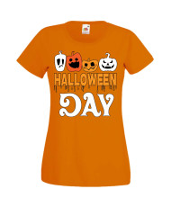 Дамска Тениска Хелоуин Вси Светии Halloween Halloween, October, Pumpkin, Spooky, Witch, Ghost, Candy, Trick Or Treat, Disguise, 