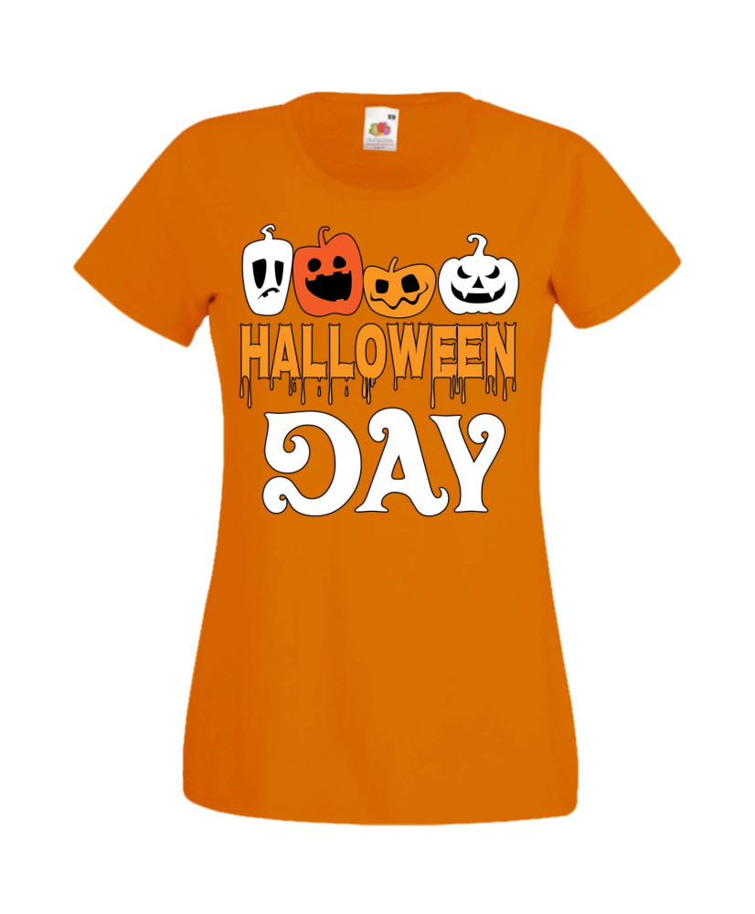 Дамска Тениска Хелоуин Вси Светии Halloween Halloween, October, Pumpkin, Spooky, Witch, Ghost, Candy, Trick Or Treat, Disguise, 