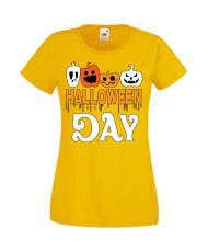 Дамска Тениска Хелоуин Вси Светии Halloween Halloween, October, Pumpkin, Spooky, Witch, Ghost, Candy, Trick Or Treat, Disguise, 