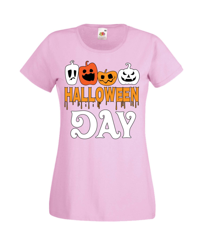 Дамска Тениска Хелоуин Вси Светии Halloween Halloween, October, Pumpkin, Spooky, Witch, Ghost, Candy, Trick Or Treat, Disguise, 