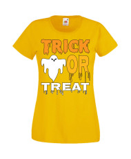 Дамска Тениска Хелоуин Вси Светии Halloween Halloween, October, Pumpkin, Spooky, Witch, Ghost, Candy, Trick Or Treat, Disguise, 