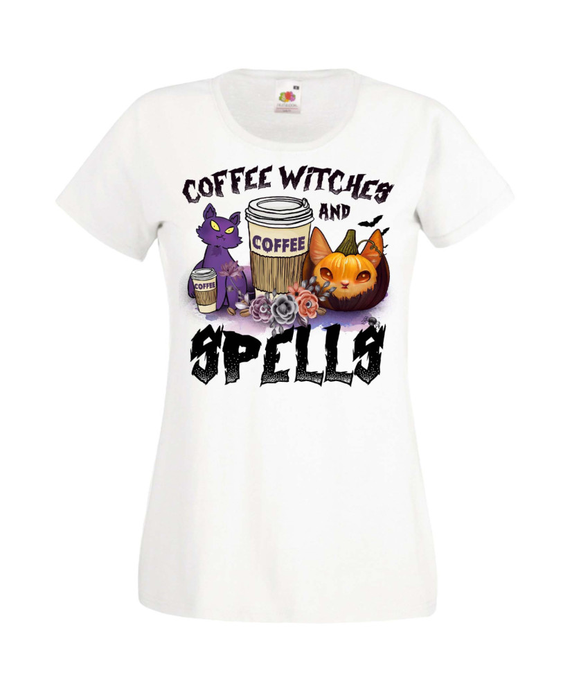 Дамска Тениска Хелоуин Вси Светии Halloween Halloween, October, Pumpkin, Spooky, Witch, Ghost, Candy, Trick Or Treat, Disguise, 