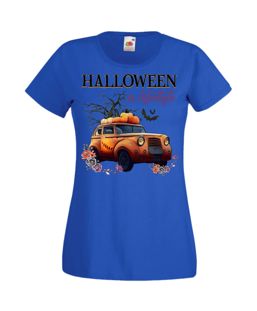 Дамска Тениска Хелоуин Вси Светии Halloween Halloween, October, Pumpkin, Spooky, Witch, Ghost, Candy, Trick Or Treat, Disguise, 
