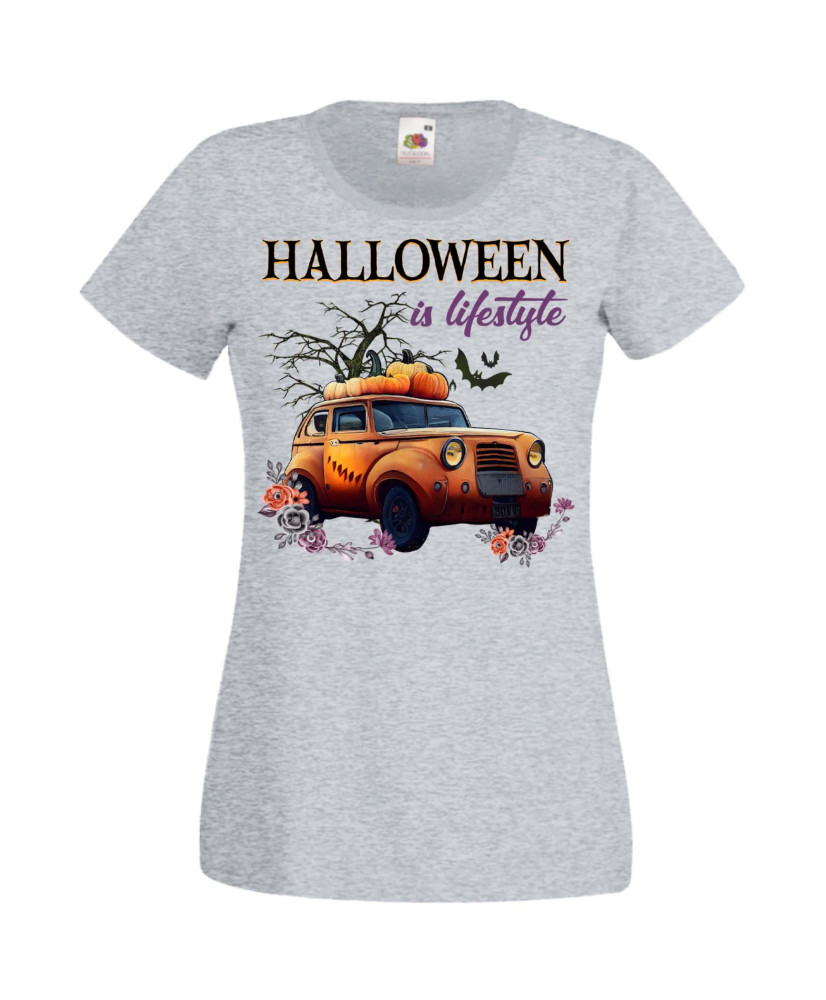 Дамска Тениска Хелоуин Вси Светии Halloween Halloween, October, Pumpkin, Spooky, Witch, Ghost, Candy, Trick Or Treat, Disguise, 
