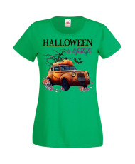 Дамска Тениска Хелоуин Вси Светии Halloween Halloween, October, Pumpkin, Spooky, Witch, Ghost, Candy, Trick Or Treat, Disguise, 