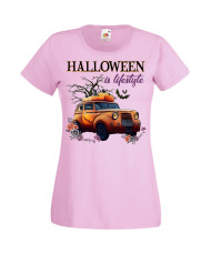 Дамска Тениска Хелоуин Вси Светии Halloween Halloween, October, Pumpkin, Spooky, Witch, Ghost, Candy, Trick Or Treat, Disguise, 