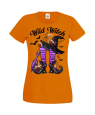 Дамска Тениска Хелоуин Вси Светии Halloween Halloween, October, Pumpkin, Spooky, Witch, Ghost, Candy, Trick Or Treat, Disguise, 