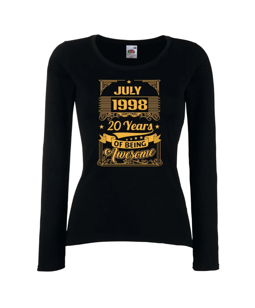 Дамска тениска JULY 1998 20 YEARS BEING AWESOME Дамска тениска JULY 1998 20 YEARS BEING AWESOME