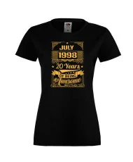 Дамска тениска JULY 1998 20 YEARS BEING AWESOME