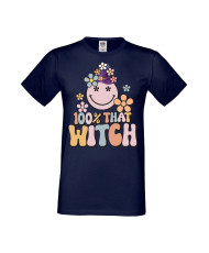 Мъжка Тениска Хелоуин Вси Светии Halloween 100 % That Witch