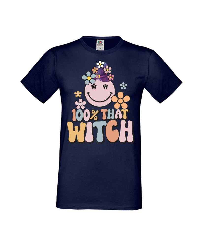 Мъжка Тениска Хелоуин Вси Светии Halloween 100 % That Witch Мъжка Тениска Хелоуин Вси Светии Halloween 100 % That Witch