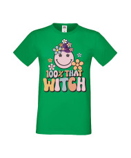 Мъжка Тениска Хелоуин Вси Светии Halloween 100 % That Witch