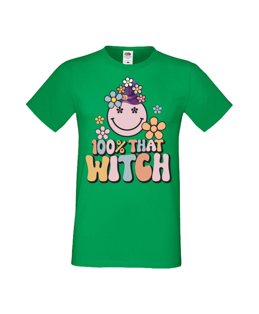 Мъжка Тениска Хелоуин Вси Светии Halloween 100 % That Witch Мъжка Тениска Хелоуин Вси Светии Halloween 100 % That Witch
