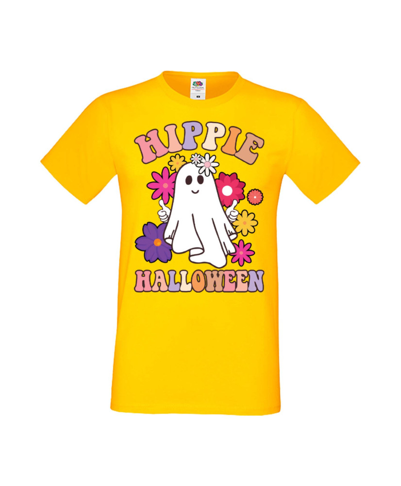 Мъжка Тениска Хелоуин Вси Светии Halloween Hippie Halloween Мъжка Тениска Хелоуин Вси Светии Halloween Hippie Halloween