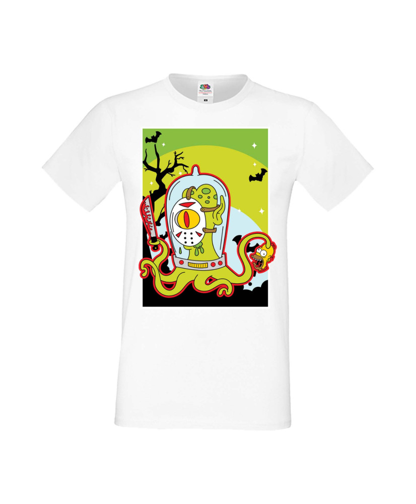 Мъжка Тениска Хелоуин Вси Светии Halloween Семейство Симпсън The Simpsons Alien Мъжка Тениска Хелоуин Вси Светии Halloween Семейство Симпсън The Simpsons Alien