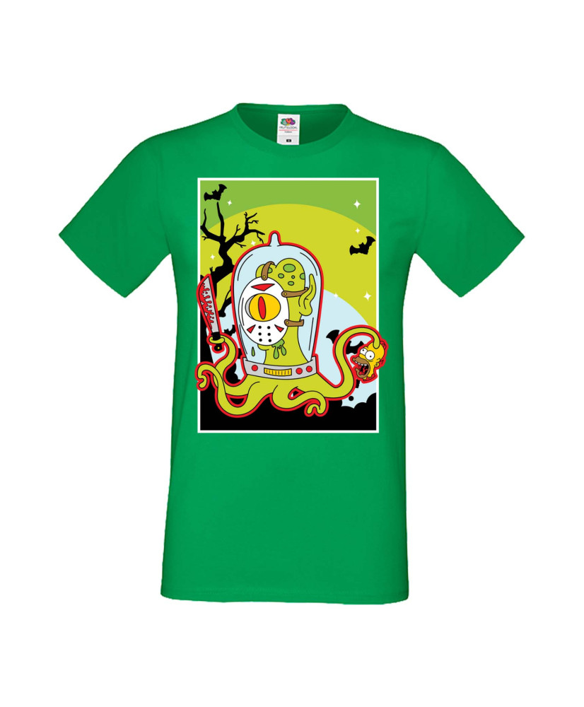 Мъжка Тениска Хелоуин Вси Светии Halloween Семейство Симпсън The Simpsons Alien Мъжка Тениска Хелоуин Вси Светии Halloween Семейство Симпсън The Simpsons Alien