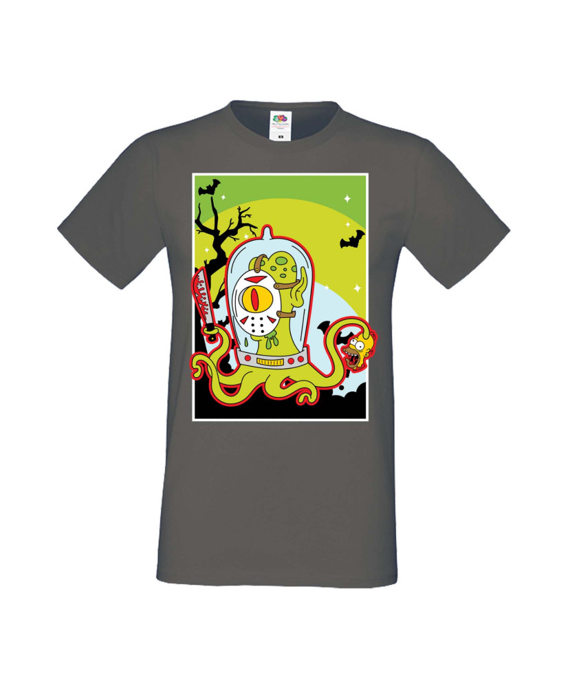 Мъжка Тениска Хелоуин Вси Светии Halloween Семейство Симпсън The Simpsons Alien Мъжка Тениска Хелоуин Вси Светии Halloween Семейство Симпсън The Simpsons Alien