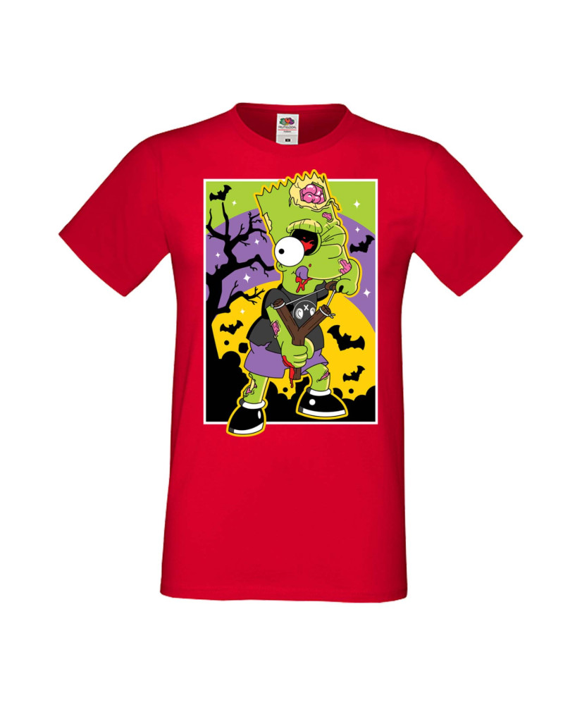 Мъжка Тениска Хелоуин Вси Светии Halloween Семейство Симпсън The Simpsons Bart Simpson 01