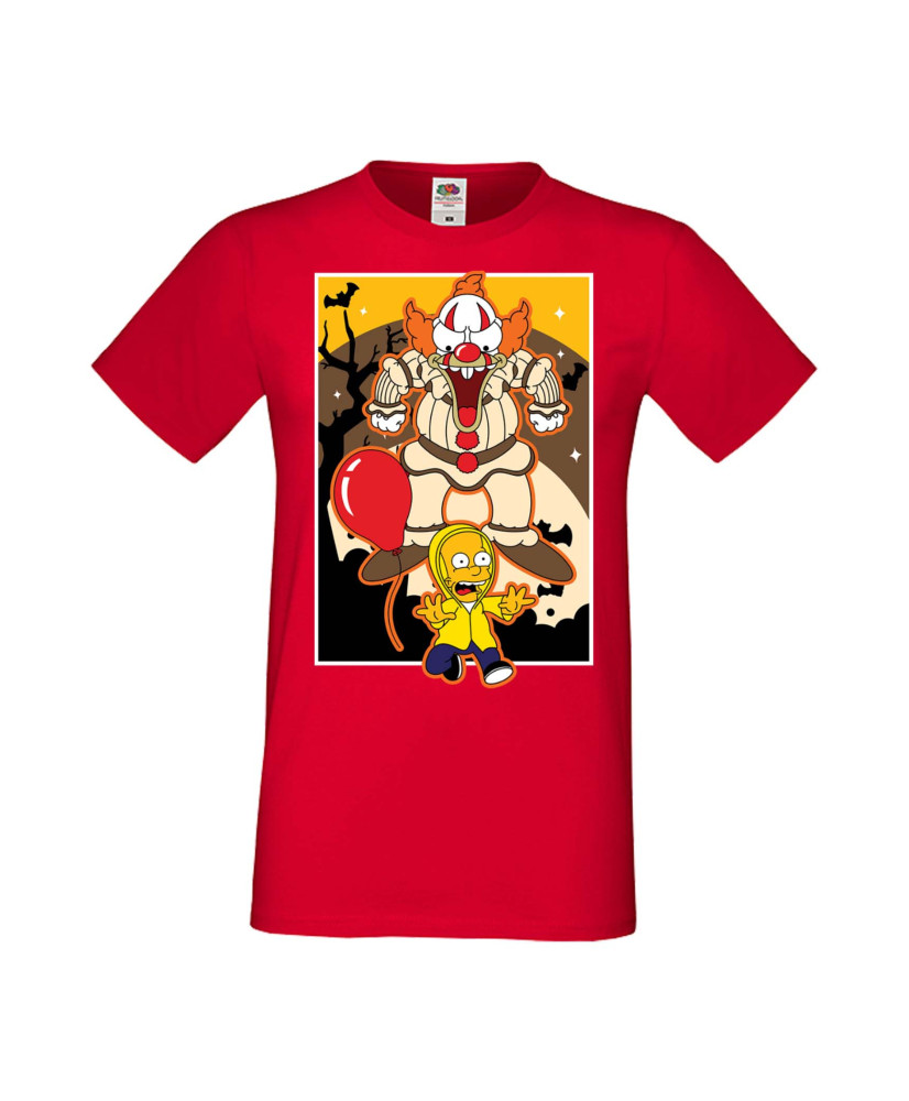 Мъжка Тениска Хелоуин Вси Светии Halloween Семейство Симпсън The Simpsons Krusty The Clown Pennywise 01 Мъжка Тениска Хелоуин Вси Светии Halloween Семейство Симпсън The Simpsons Krusty The Clown Pennywise 01