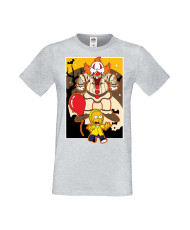 Мъжка Тениска Хелоуин Вси Светии Halloween Семейство Симпсън The Simpsons Krusty The Clown Pennywise 01