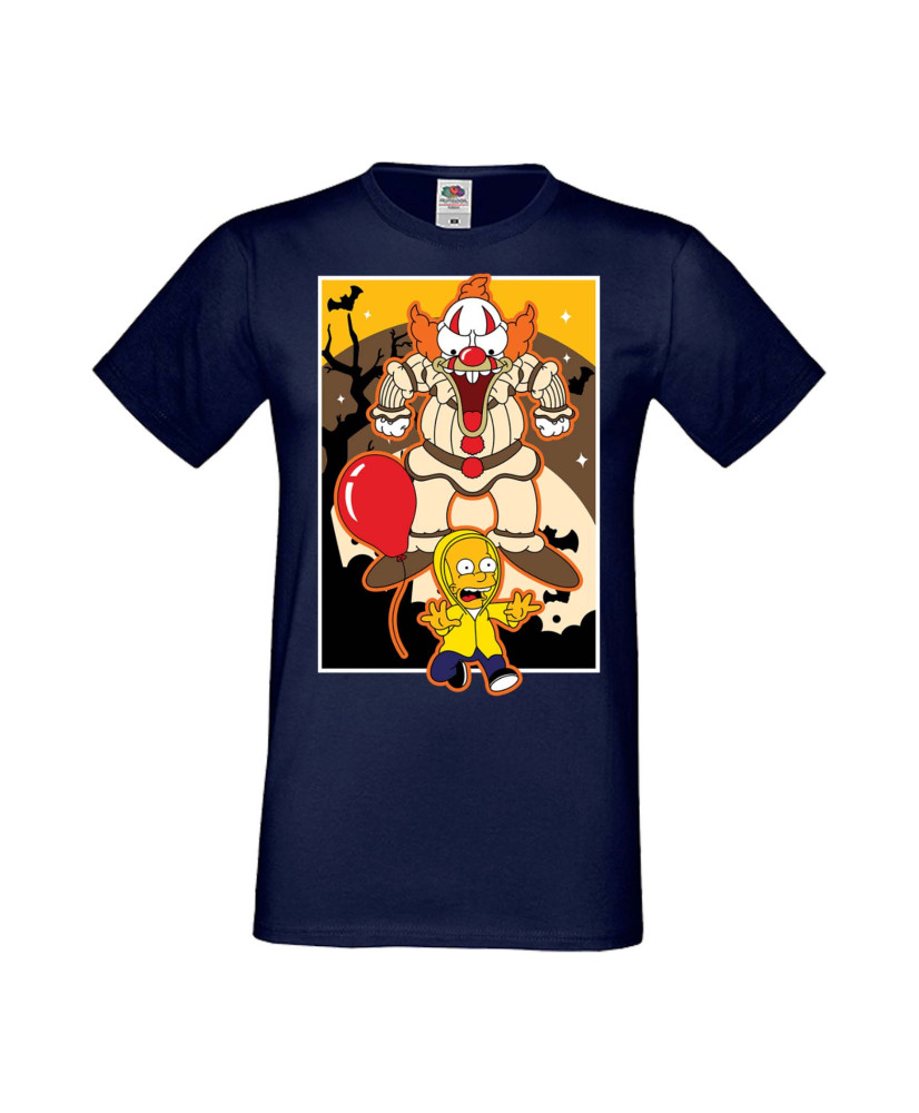 Мъжка Тениска Хелоуин Вси Светии Halloween Семейство Симпсън The Simpsons Krusty The Clown Pennywise 01 Мъжка Тениска Хелоуин Вси Светии Halloween Семейство Симпсън The Simpsons Krusty The Clown Pennywise 01