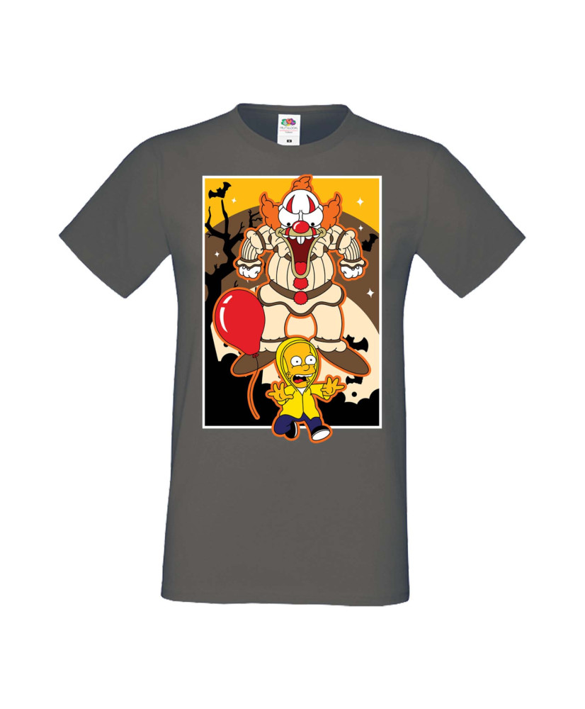 Мъжка Тениска Хелоуин Вси Светии Halloween Семейство Симпсън The Simpsons Krusty The Clown Pennywise 01 Мъжка Тениска Хелоуин Вси Светии Halloween Семейство Симпсън The Simpsons Krusty The Clown Pennywise 01
