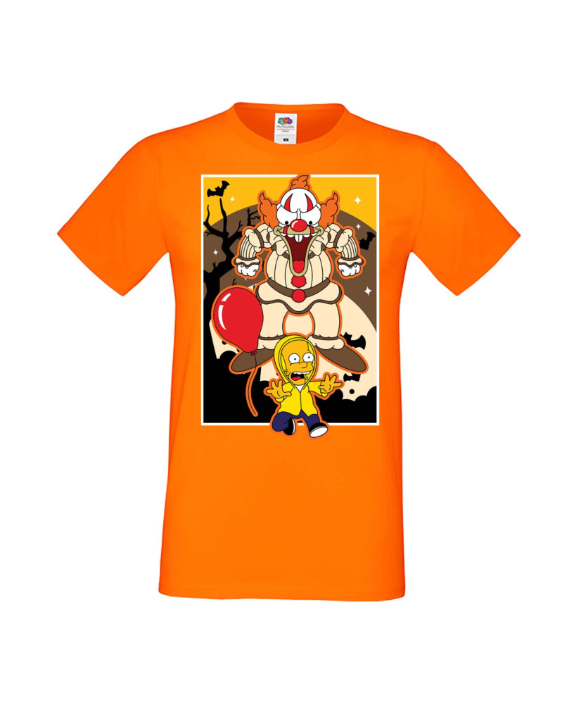 Мъжка Тениска Хелоуин Вси Светии Halloween Семейство Симпсън The Simpsons Krusty The Clown Pennywise 01 Мъжка Тениска Хелоуин Вси Светии Halloween Семейство Симпсън The Simpsons Krusty The Clown Pennywise 01