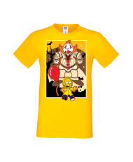 Мъжка Тениска Хелоуин Вси Светии Halloween Семейство Симпсън The Simpsons Krusty The Clown Pennywise 01