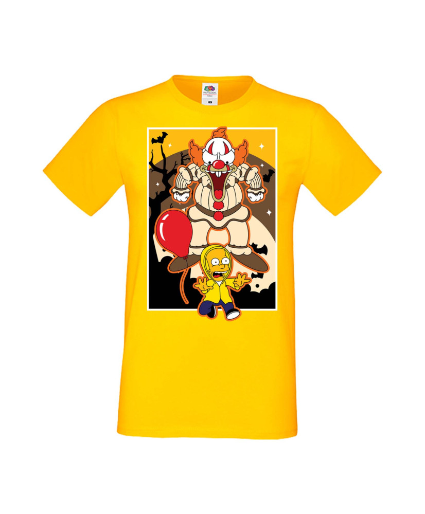 Мъжка Тениска Хелоуин Вси Светии Halloween Семейство Симпсън The Simpsons Krusty The Clown Pennywise 01 Мъжка Тениска Хелоуин Вси Светии Halloween Семейство Симпсън The Simpsons Krusty The Clown Pennywise 01