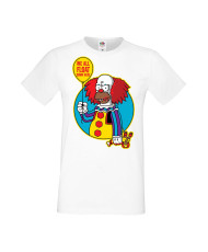 Мъжка Тениска Хелоуин Вси Светии Halloween Семейство Симпсън The Simpsons Krusty The Clown Pennywise 02