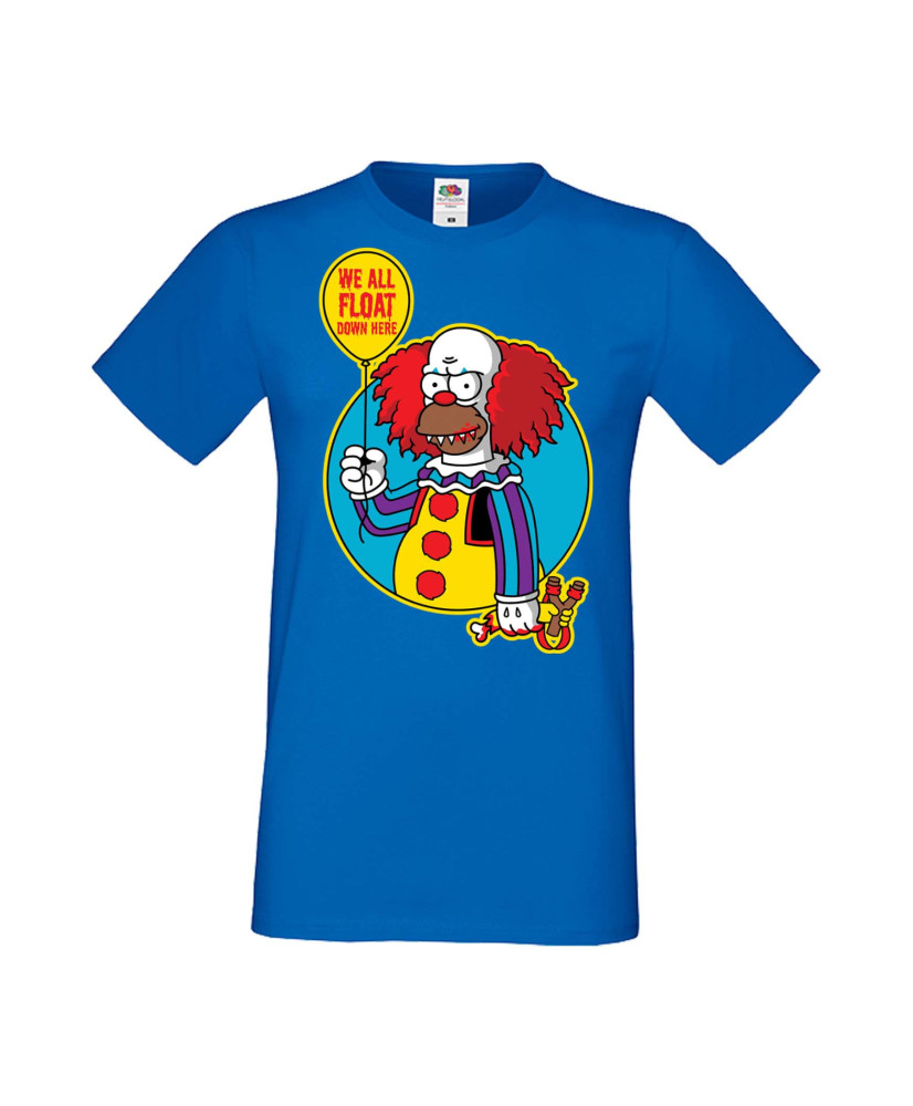 Мъжка Тениска Хелоуин Вси Светии Halloween Семейство Симпсън The Simpsons Krusty The Clown Pennywise 02
