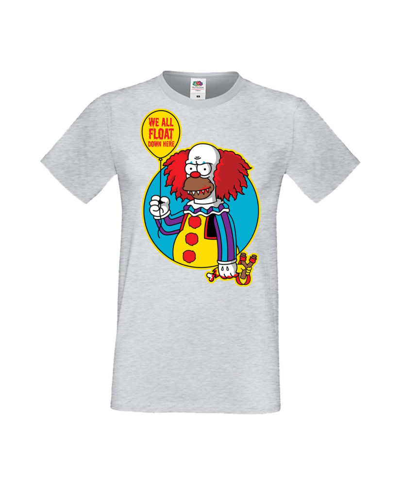 Мъжка Тениска Хелоуин Вси Светии Halloween Семейство Симпсън The Simpsons Krusty The Clown Pennywise 02