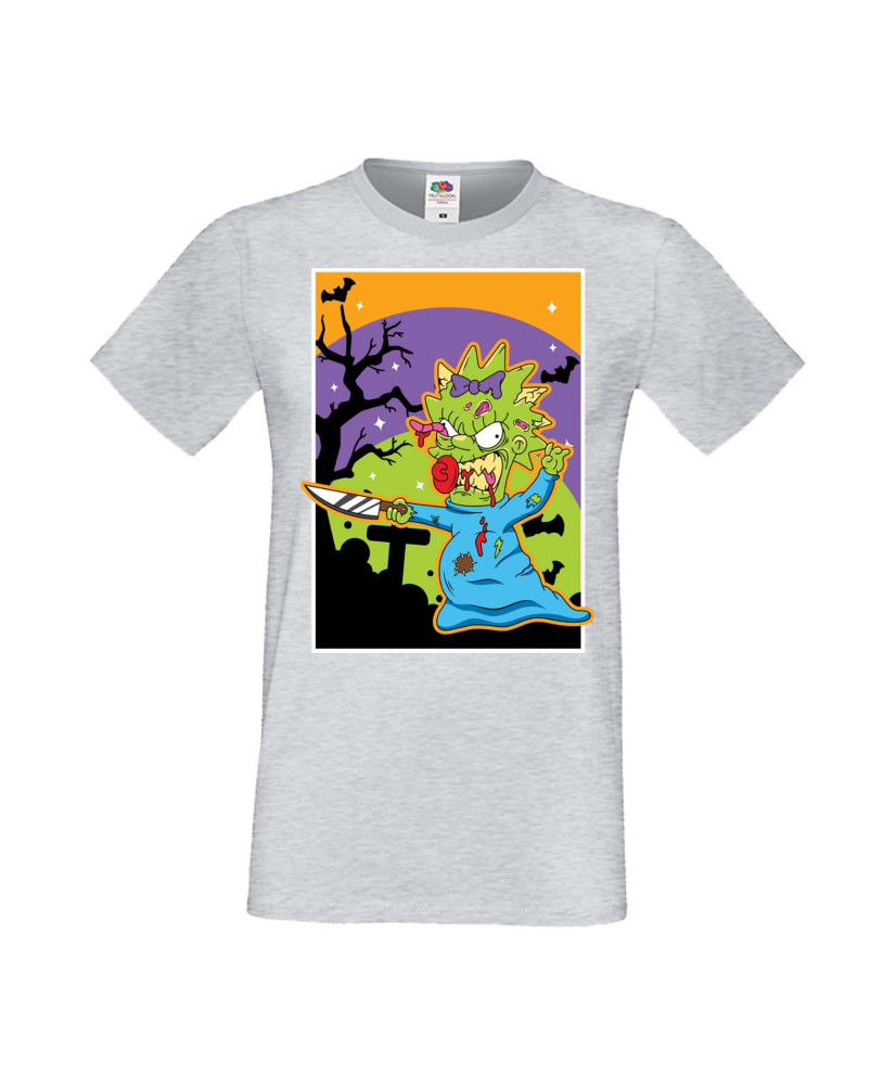 Мъжка Тениска Хелоуин Вси Светии Halloween Семейство Симпсън The Simpsons Maggie Simpson 01