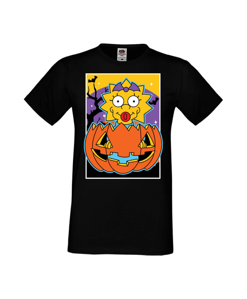 Мъжка Тениска Хелоуин Вси Светии Halloween Семейство Симпсън The Simpsons Maggie Simpson 03
