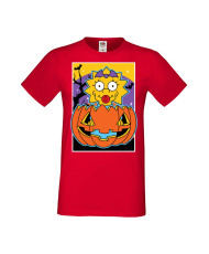 Мъжка Тениска Хелоуин Вси Светии Halloween Семейство Симпсън The Simpsons Maggie Simpson 03