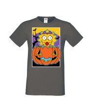 Мъжка Тениска Хелоуин Вси Светии Halloween Семейство Симпсън The Simpsons Maggie Simpson 03