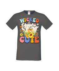 Мъжка Тениска Хелоуин Вси Светии Halloween Wicked Cute
