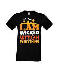 Мъжка Тениска Хелоуин Вси Светии Halloween I'M The Wicked Witch Of Everything 1