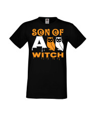 Мъжка Тениска Хелоуин Вси Светии Halloween Son Of A Witch 1