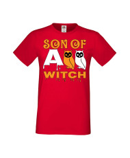 Мъжка Тениска Хелоуин Вси Светии Halloween Son Of A Witch 1
