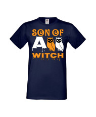 Мъжка Тениска Хелоуин Вси Светии Halloween Son Of A Witch 1
