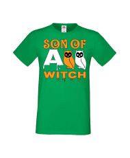 Мъжка Тениска Хелоуин Вси Светии Halloween Son Of A Witch 1