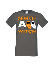 Мъжка Тениска Хелоуин Вси Светии Halloween Son Of A Witch 1