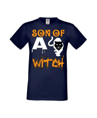 Мъжка Тениска Хелоуин Вси Светии Halloween Son Of A Witch 2