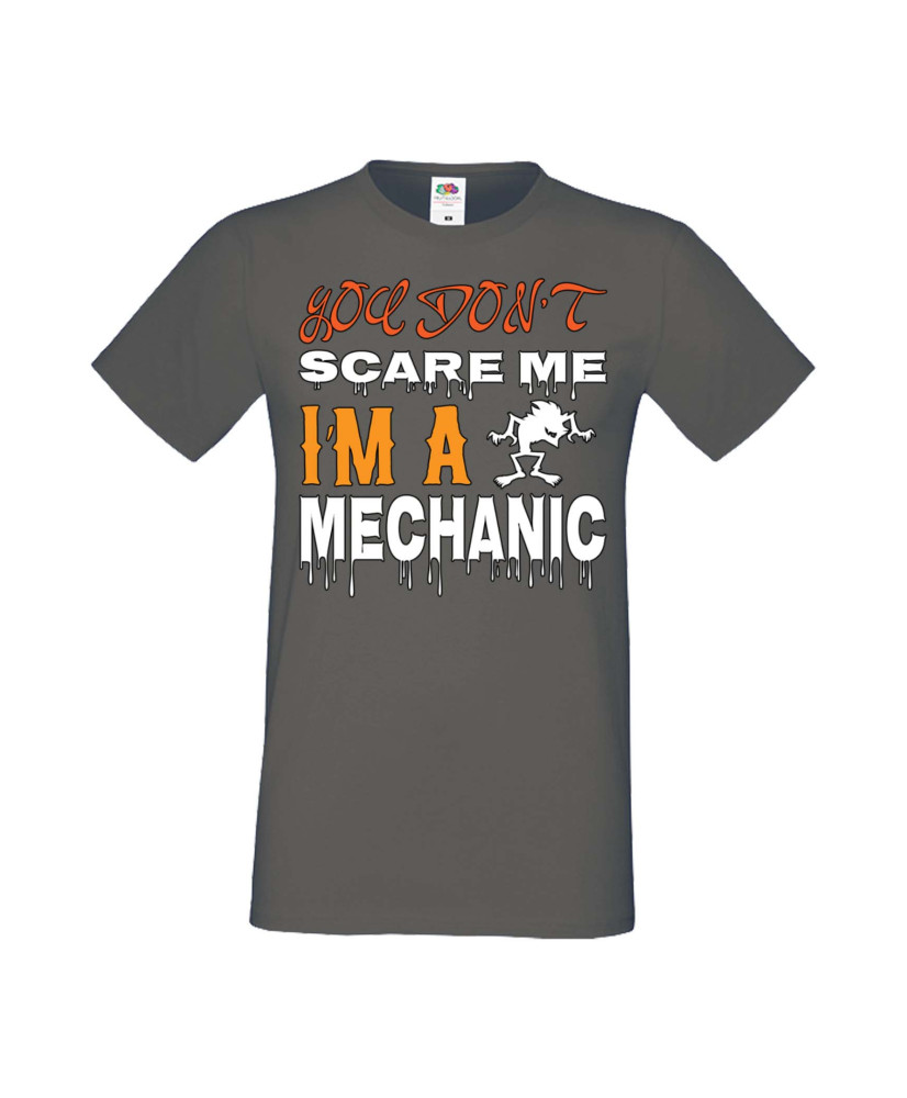 Мъжка Тениска Хелоуин Вси Светии Halloween You Don'T Scare Me I'M A Mechanic 1