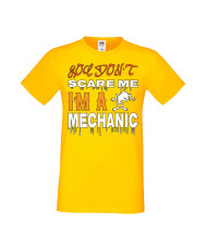 Мъжка Тениска Хелоуин Вси Светии Halloween You Don'T Scare Me I'M A Mechanic 1